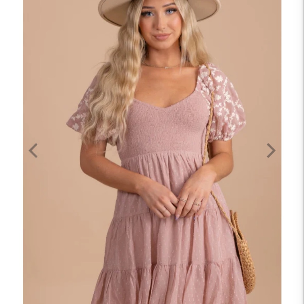 Bella Ella Boutique Nothing to Prove Mini Dress in Mauve